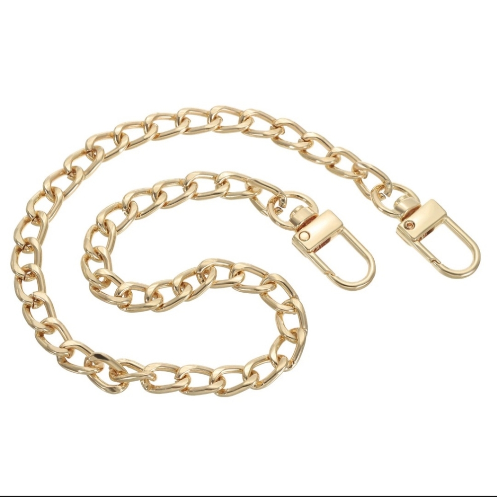 16in Swivel Hook Chain Extender for Louis Vuitton Bag Extension Clasp LV GOLD